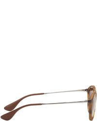 Мужские темно-коричневые солнцезащитные очки от Ray-Ban