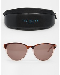 Женские темно-коричневые солнцезащитные очки от Ted Baker