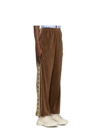 Мужские темно-коричневые спортивные штаны от Gucci