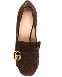 Темно-коричневые туфли от Gucci