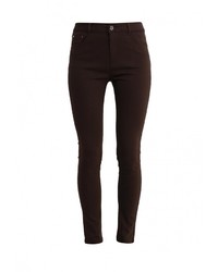 Темно-коричневые узкие брюки от Adrixx