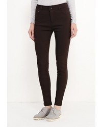 Темно-коричневые узкие брюки от Adrixx