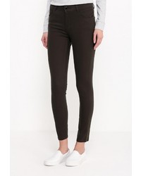 Темно-коричневые узкие брюки от Adrixx