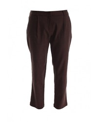 Темно-коричневые узкие брюки от Baon