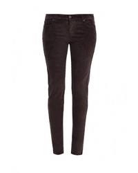 Темно-коричневые узкие брюки от Bestia