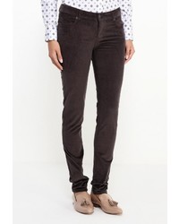 Темно-коричневые узкие брюки от Bestia