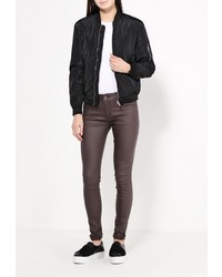 Темно-коричневые узкие брюки от By Swan