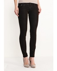 Темно-коричневые узкие брюки от Gas