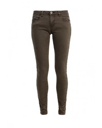 Темно-коричневые узкие брюки от Motivi