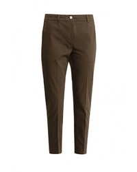 Темно-коричневые узкие брюки от Motivi