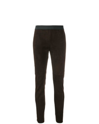 Темно-коричневые узкие брюки от P.A.R.O.S.H.