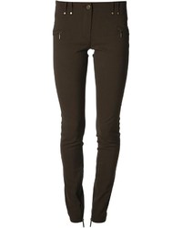 Темно-коричневые узкие брюки от Plein Sud Jeans