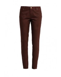 Темно-коричневые узкие брюки от Top Secret