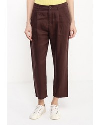 Темно-коричневые узкие брюки от United Colors of Benetton