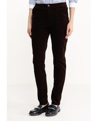 Темно-коричневые узкие брюки от Vila