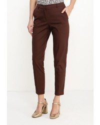Темно-коричневые узкие брюки от Zarina