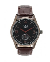 Мужские темно-коричневые часы от JK by Jacky Time