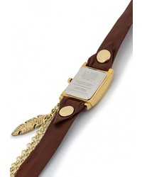 Женские темно-коричневые часы от La MER COLLECTIONS