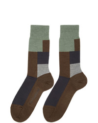 Мужские темно-коричневые шерстяные носки от GR-Uniforma