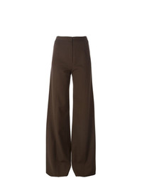 Темно-коричневые широкие брюки от Emanuel Ungaro Vintage