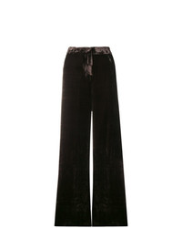 Темно-коричневые широкие брюки от Kiltie