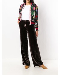 Темно-коричневые широкие брюки от Kiltie