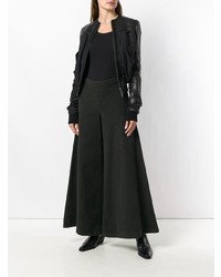 Темно-коричневые широкие брюки от Stefano Mortari