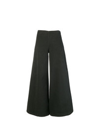 Темно-коричневые широкие брюки от Stefano Mortari