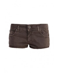 Женские темно-коричневые шорты от Gas