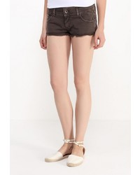 Женские темно-коричневые шорты от Gas