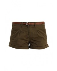 Женские темно-коричневые шорты от Jennyfer