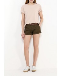 Женские темно-коричневые шорты от Jennyfer