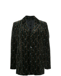 Мужской темно-коричневый бархатный пиджак от Comme Des Garçons Vintage