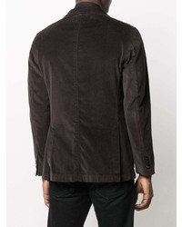 Мужской темно-коричневый бархатный пиджак от Boglioli