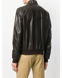 Мужской темно-коричневый бомбер от Herno