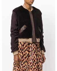 Женский темно-коричневый бомбер от Chloé