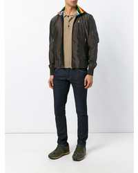 Мужской темно-коричневый бомбер от Paul Smith