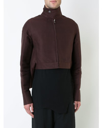 Мужской темно-коричневый бомбер от Rick Owens