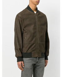 Мужской темно-коричневый бомбер от Mr & Mrs Italy