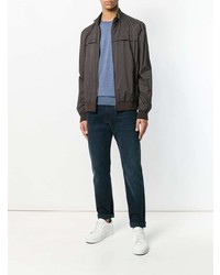 Мужской темно-коричневый бомбер от Herno