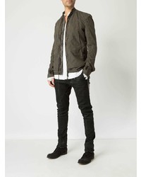 Мужской темно-коричневый бомбер от Masnada