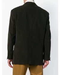 Мужской темно-коричневый вельветовый пиджак от Versace Pre-Owned