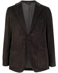 Мужской темно-коричневый вельветовый пиджак от Altea
