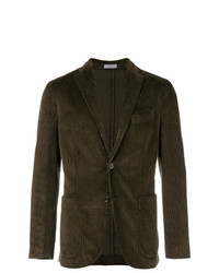 Мужской темно-коричневый вельветовый пиджак от Boglioli