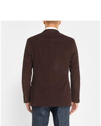 Мужской темно-коричневый вельветовый пиджак от Canali