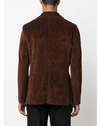 Мужской темно-коричневый вельветовый пиджак от Circolo 1901