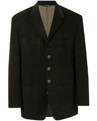 Мужской темно-коричневый вельветовый пиджак от Versace Pre-Owned