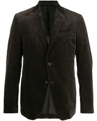 Мужской темно-коричневый вельветовый пиджак от Z Zegna