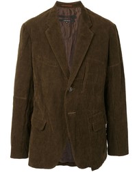 Мужской темно-коричневый вельветовый пиджак от Ziggy Chen