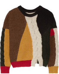 Женский темно-коричневый вязаный вязаный свитер от Etoile Isabel Marant